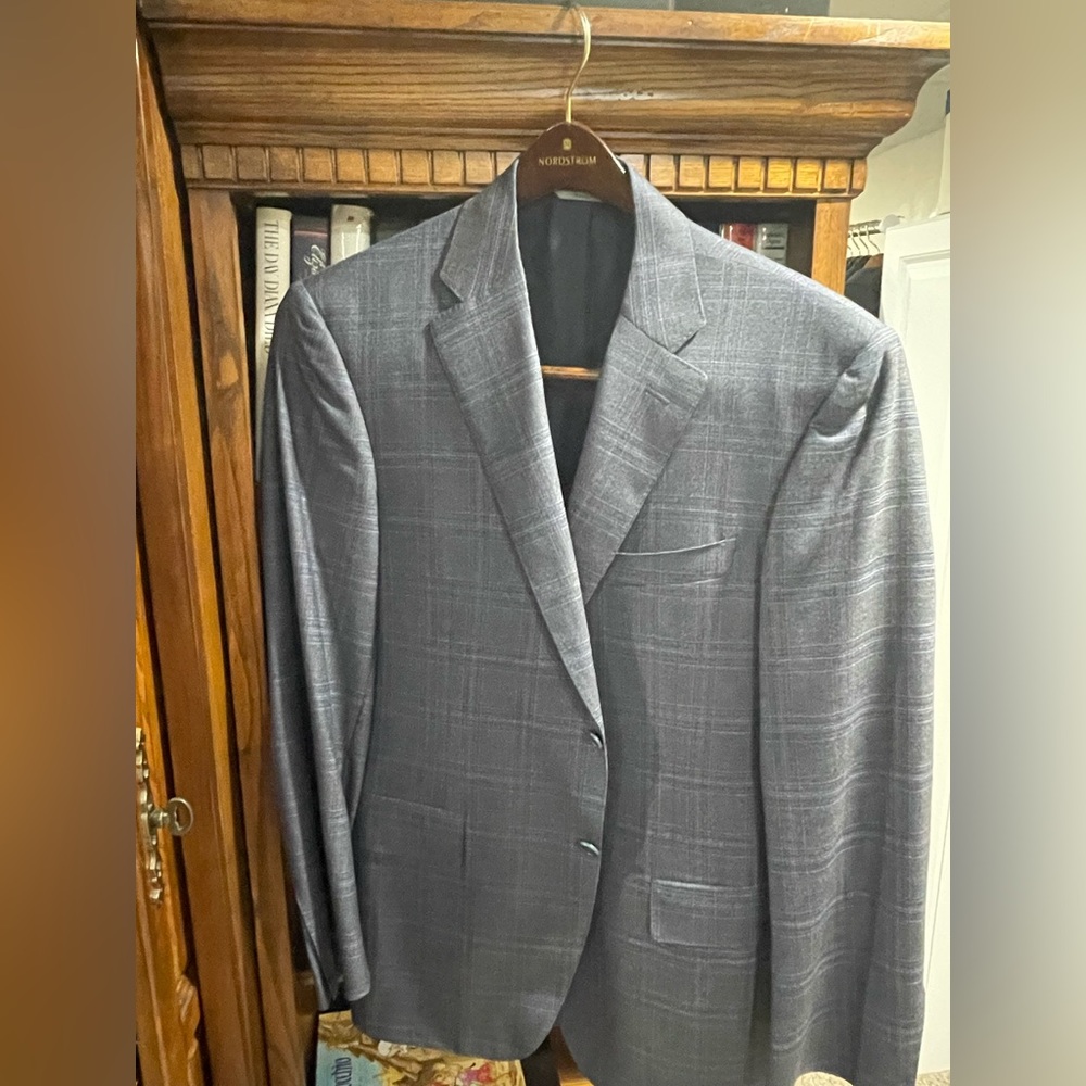 Canali light gray plaid Gray Sport Coat